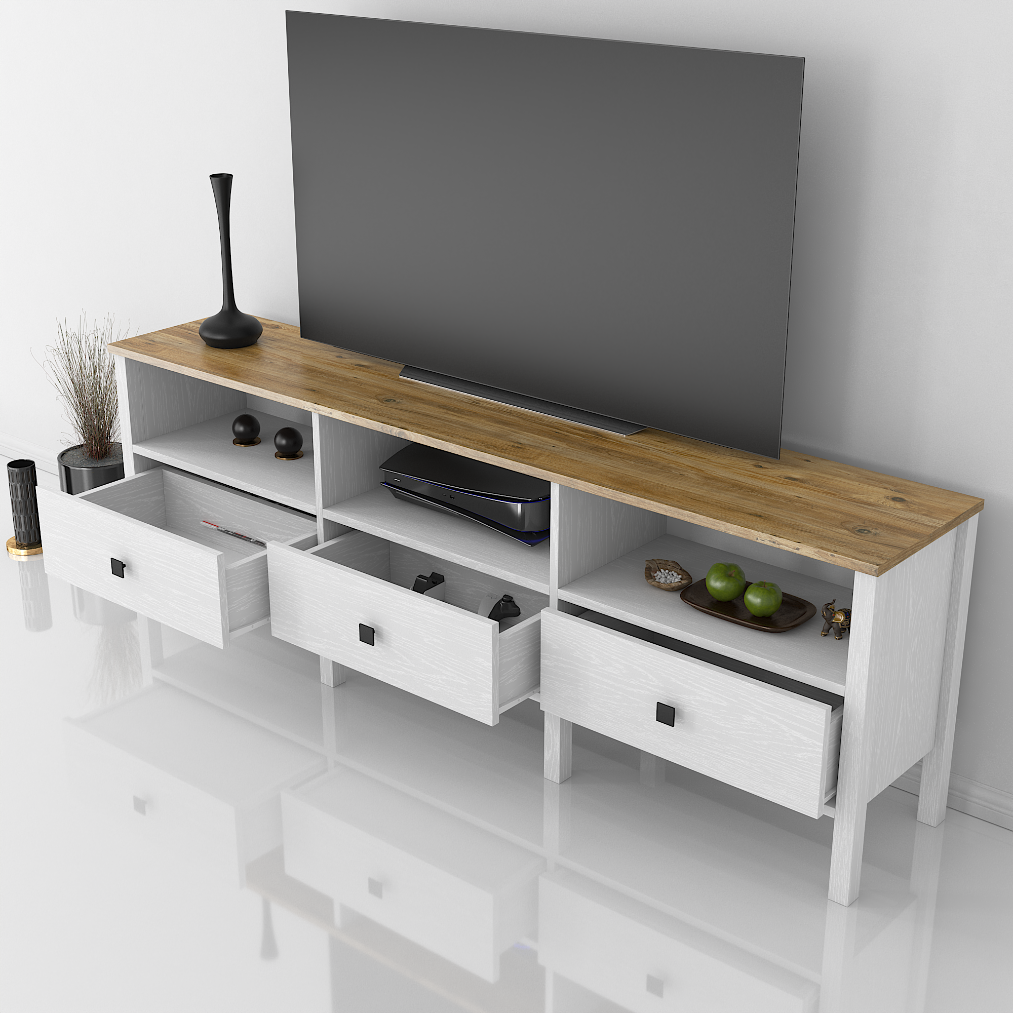 Rose 3 Kapaklı TV Ünitesi